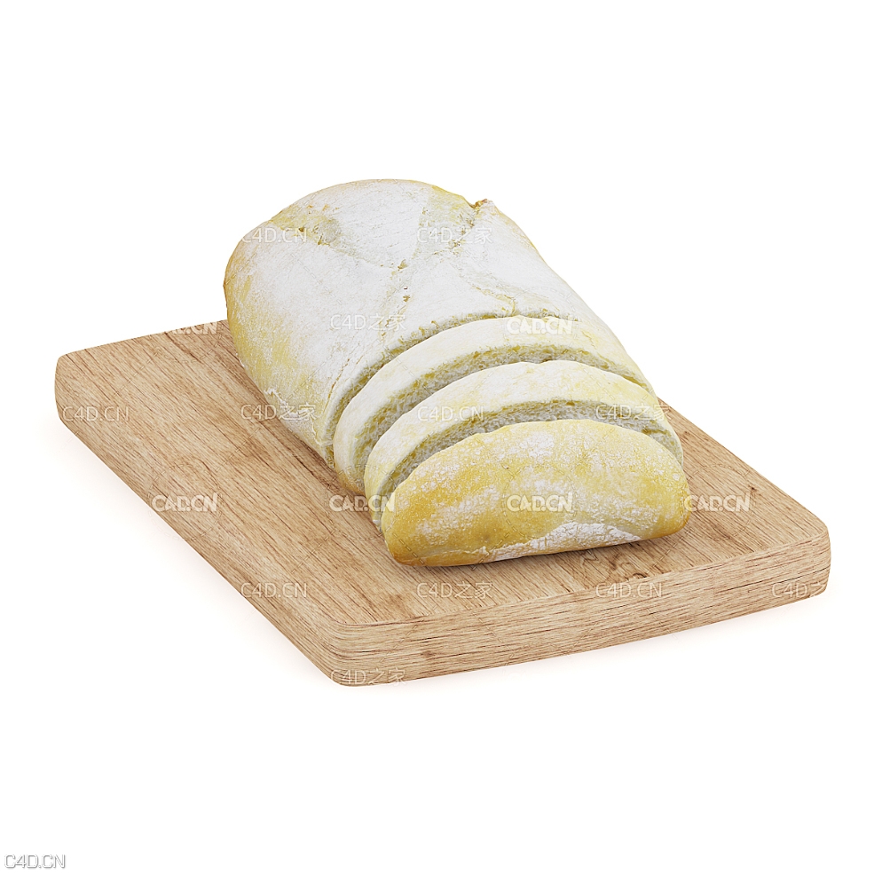 木板上切开的面包 bread - C4D之家 - cgaxis_models_71_10.jpg