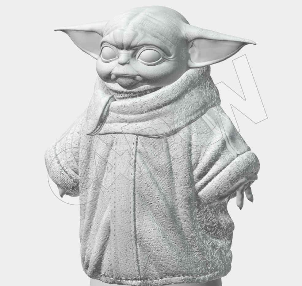 C4D星球大战尤达大师模型