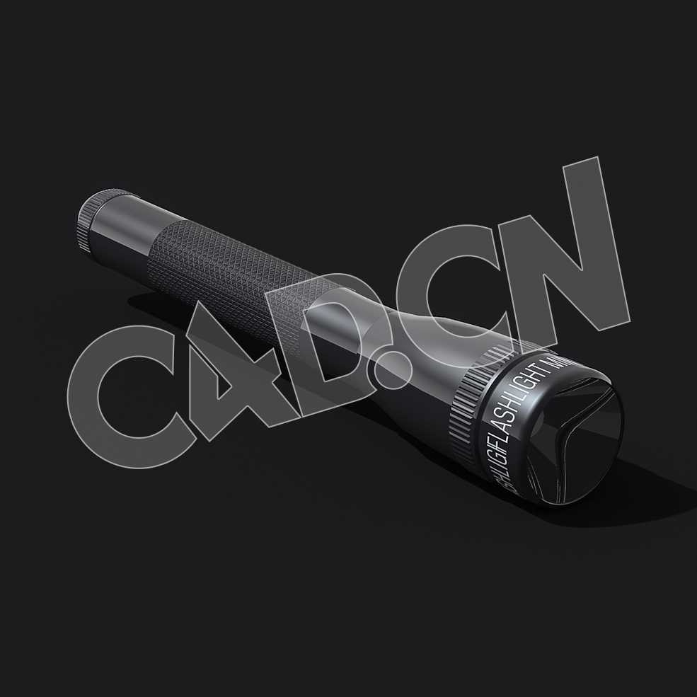 C4D手电筒模型 Flashlight 3d model - C4D之家 - 10-Flashlight.jpg