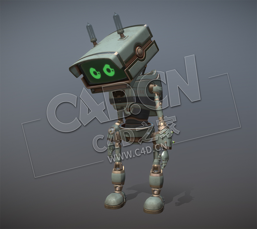 C4D科幻探测机器人智能侦察机器人绑定动画模型 E-walking-44 - C4D之家 - 18.jpg