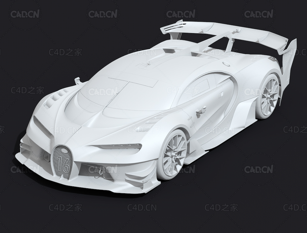 布加迪跑车C4D白模Bugatti - C4D之家 - 布加迪.jpg