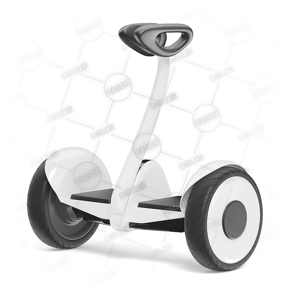 平衡车C4D模型下载hoverboard - C4D之家 - 07.jpg