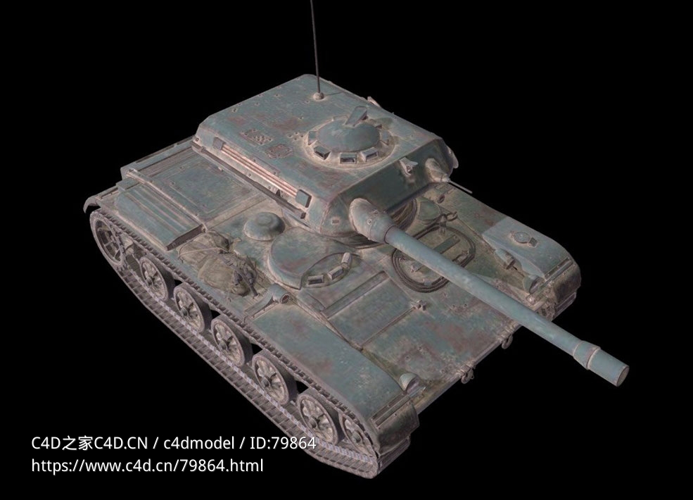 法国轻型坦克狂飙的法兰西袖珍骑士ELC EVEN 90 - C4D之家 - 23.jpg