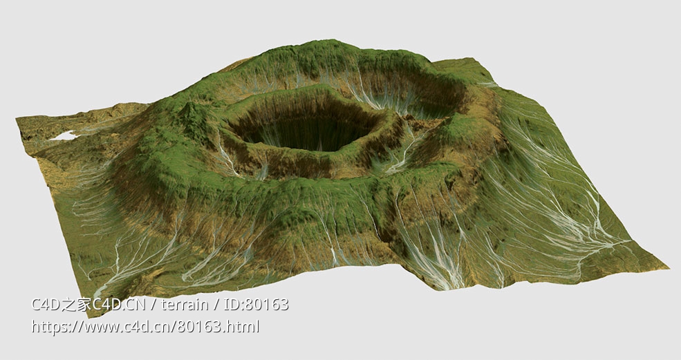 绿色火山坑Gaia Terrain - C4D之家 - 23.jpg