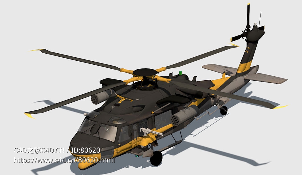 军用武装直升机Support Heli Attack - C4D之家 - 122.jpg