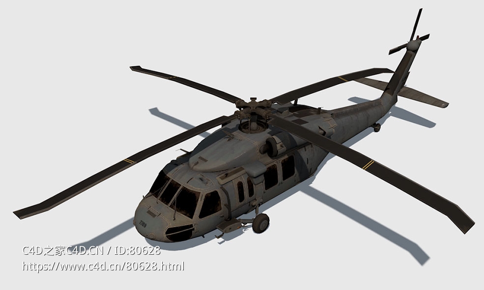 美国陆军UH-60通用直升机UH-60 Blackhawk - C4D之家 - 130.jpg