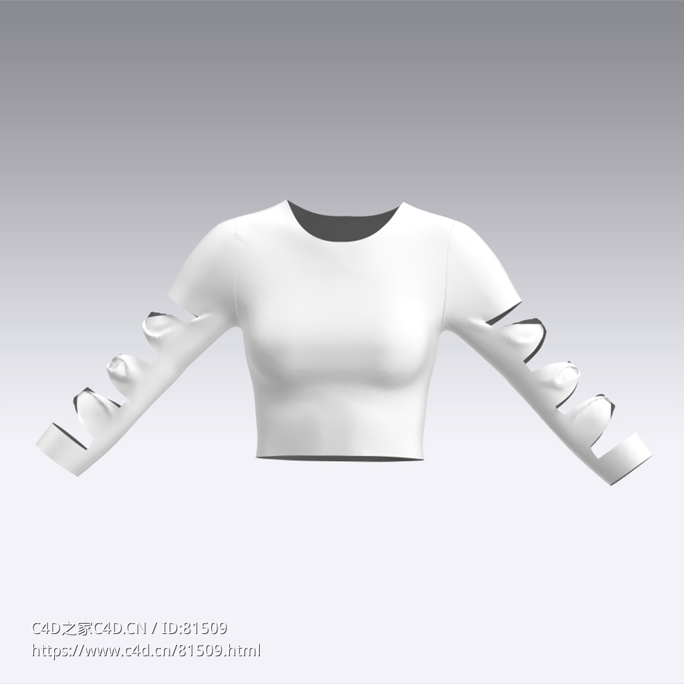 c4d模型女性衣服上衣Sleeves-40 - C4D之家 - 40.jpg