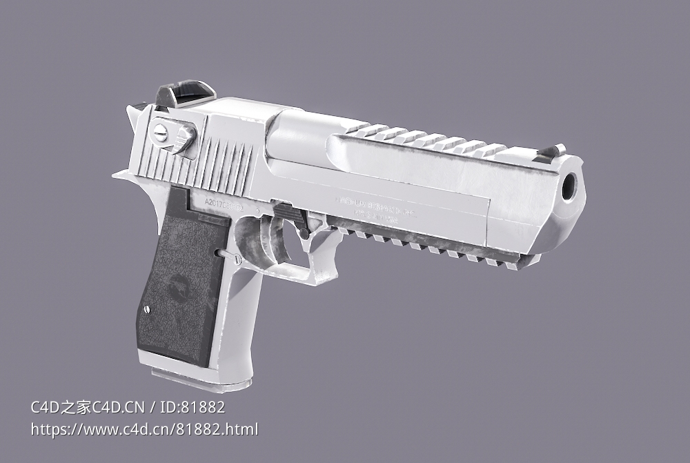 沙漠之鹰手枪Desert Eagle - C4D之家 - 4.jpg