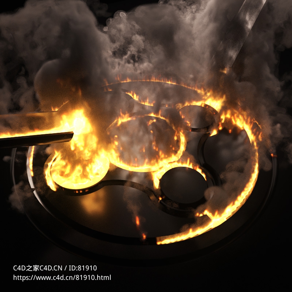 logo燃烧x-particles+cycles4d EFX Burning Liquid - C4D之家 - 141.jpg