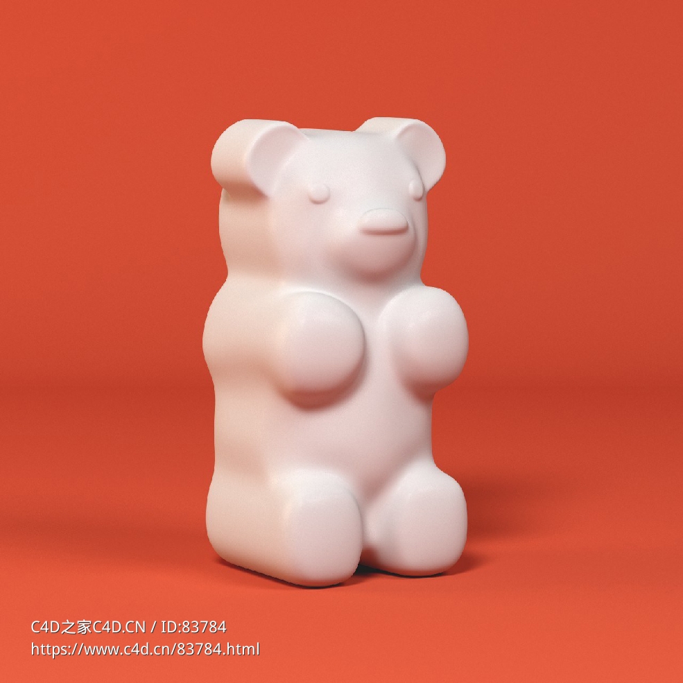 低面卡通小熊软糖图标模型Gummy Bear - C4D之家 - 082.jpg