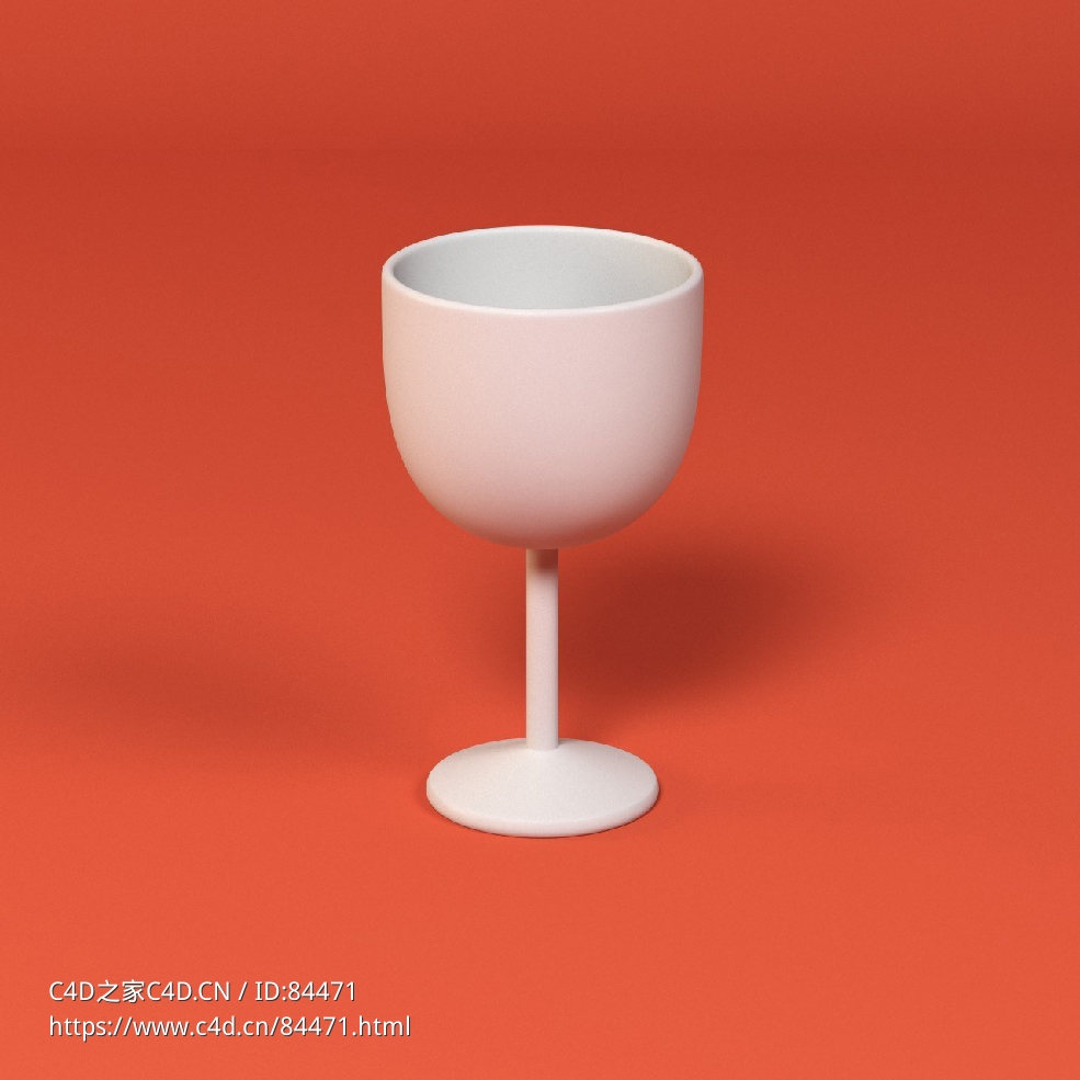 低面卡通酒杯图标模型wine glass - C4D之家 - 176.jpg