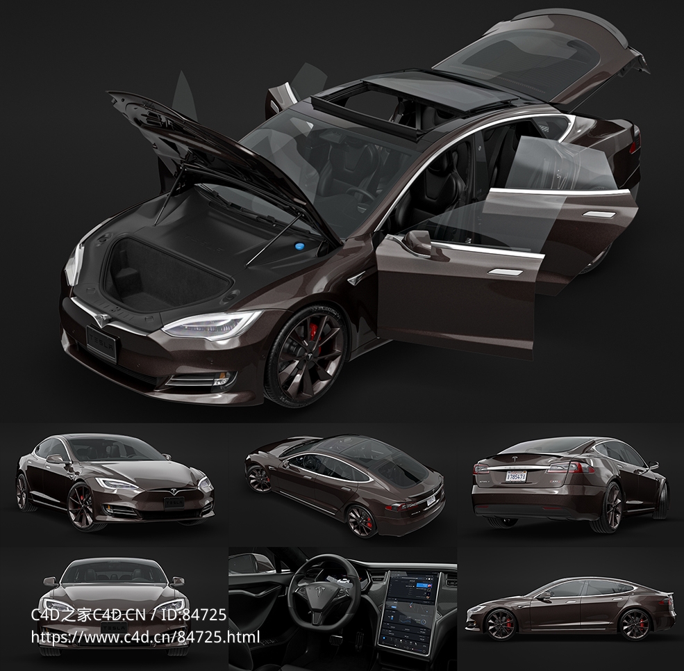 新能源特斯拉电动汽车动画模型Tesla Model S P100D 2020 - C4D之家 - Tesla-Model-S-P100D-2020_18-拷贝.jpg