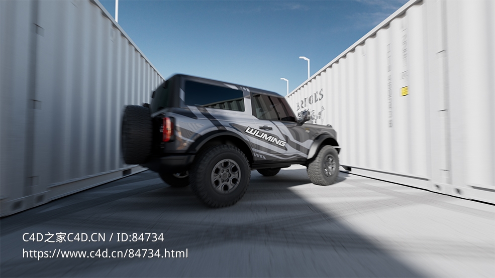 福特烈马越野汽车速度模糊场景c4d octane模型下载Ford Bronco - C4D之家 - 福特烈马场景-涂装2.jpg