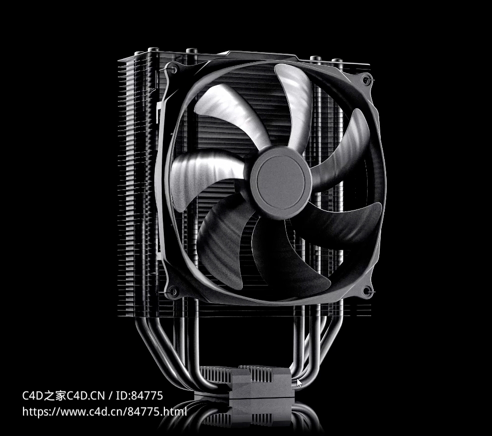 电脑CPU风扇c4d oc模型下载CPU Cooler - C4D之家 - 截屏2024-08-16-下午8.31.37.jpg