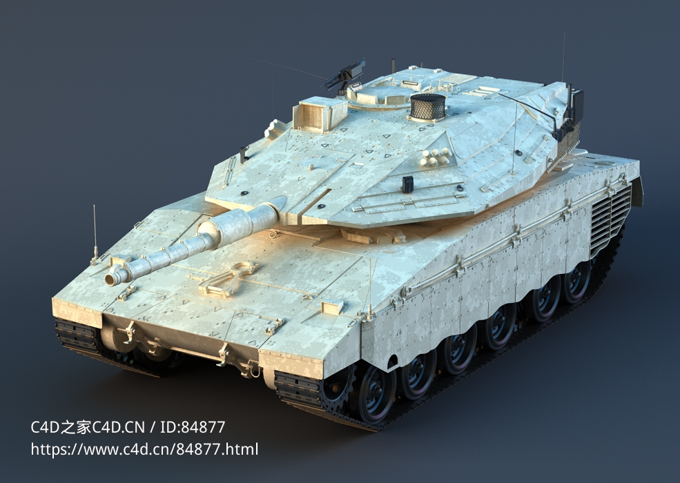 以色列主战坦克c4d模型免费下载Merkava IV free 3d model - C4D之家 - MerkavaIV_R16.jpg