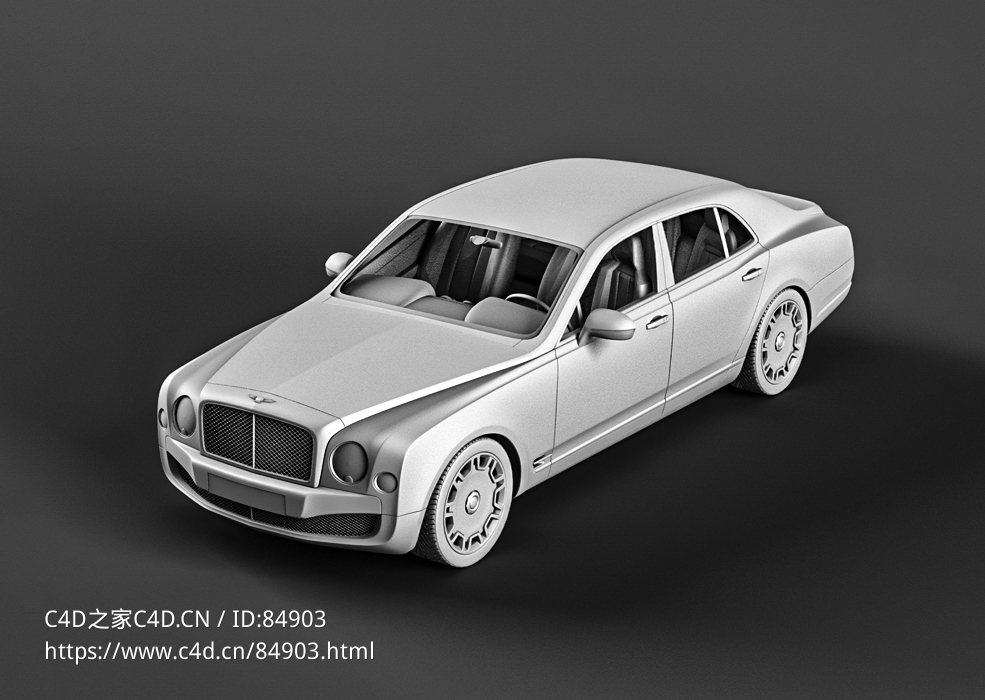 英国豪华轿车宾利慕尚汽车c4d模型免费下载Bentley Mulsanne free 3d model - C4D之家 - Bentley_Mulsanne.jpg