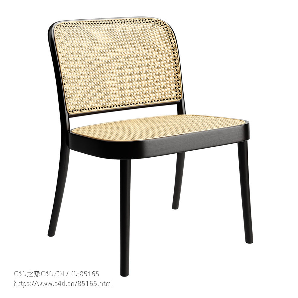 休闲椅休息座椅（Ton品牌）3D模型素材下载Lounge Chair by Ton - C4D之家 - 0041.jpg