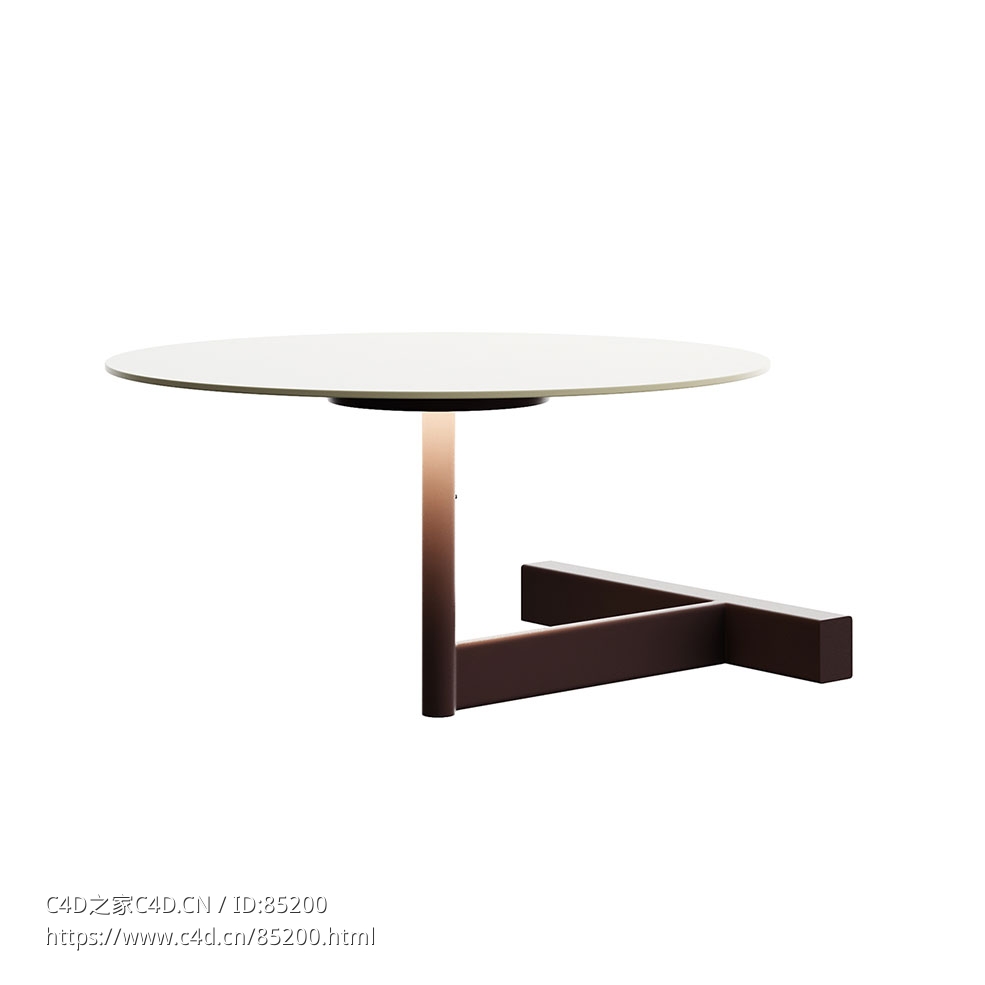平面台灯桌面照明（Vibia品牌）3D模型素材下载Flat Table Lamp by Vibia - C4D之家 - 0076.jpg