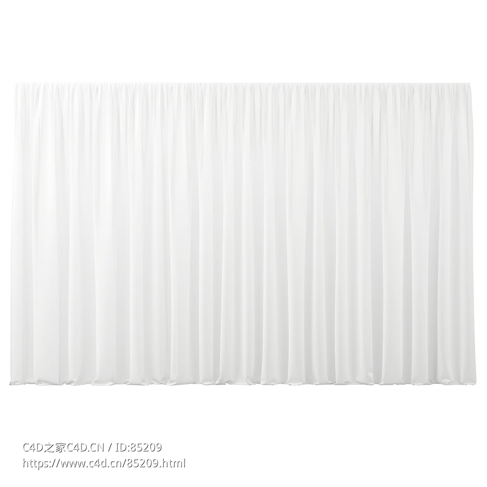 透明窗帘遮光窗帘（Drapilux品牌）3D模型素材下载Transparent Drapery by Drapilux - C4D之家 - 0085.jpg