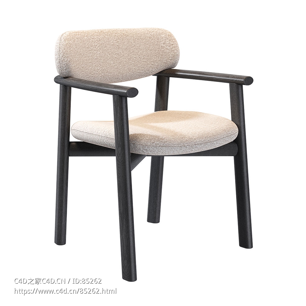 阿夫拉椅子家具座椅（Marelli品牌）3D模型素材下载Afra Chair by Marelli - C4D之家 - 0138.jpg