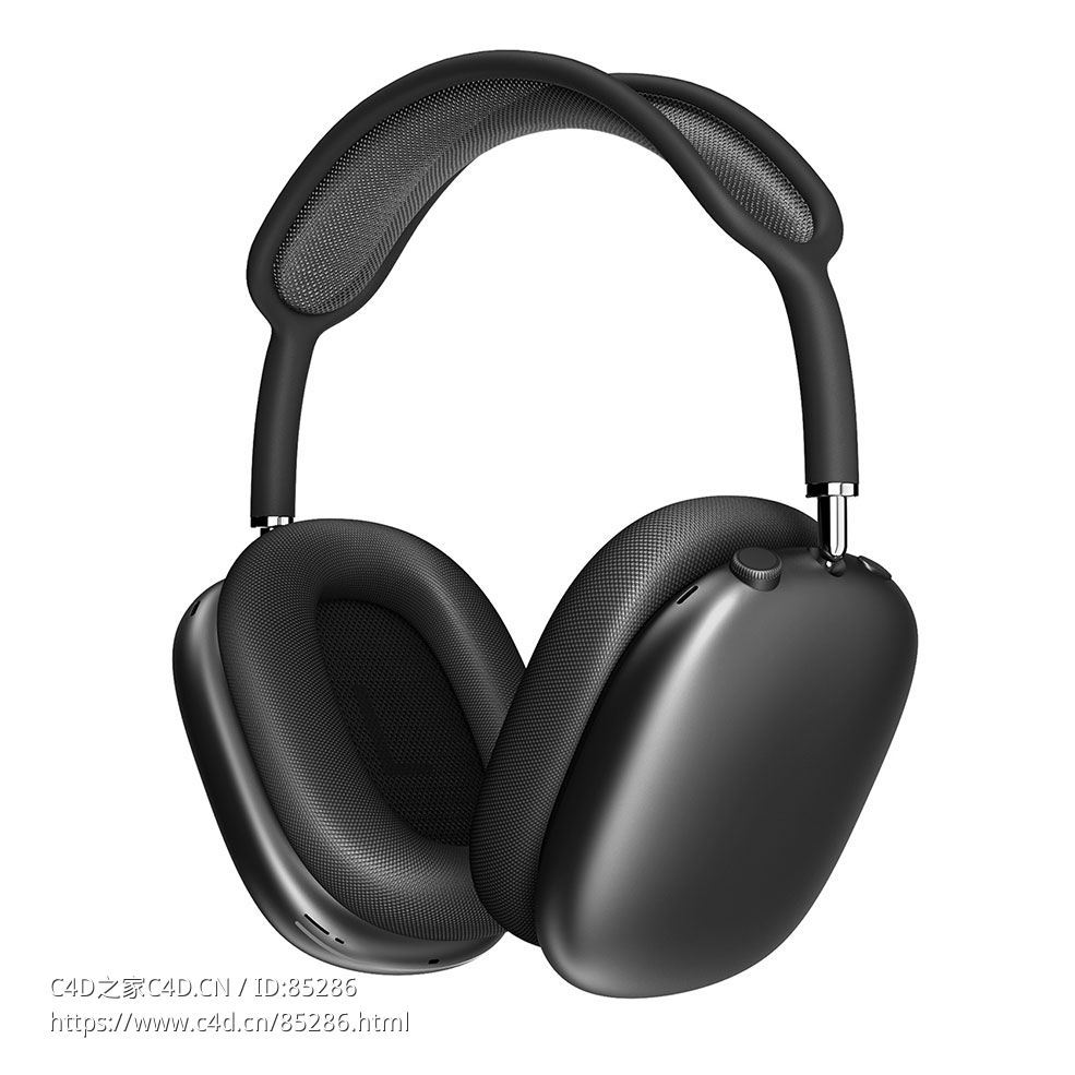 苹果无线耳机Max无线耳机（Apple品牌）3D模型素材下载AirPods Max Headphone by Apple - C4D之家 - 0162.jpg