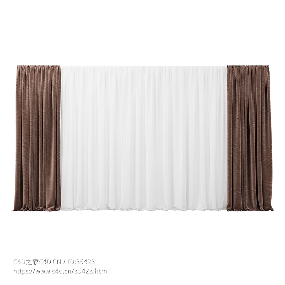 阿尔诺715窗帘窗帘3D模型素材下载Arno 715 Curtain by Creation Baumann - C4D之家 - 0270.jpg