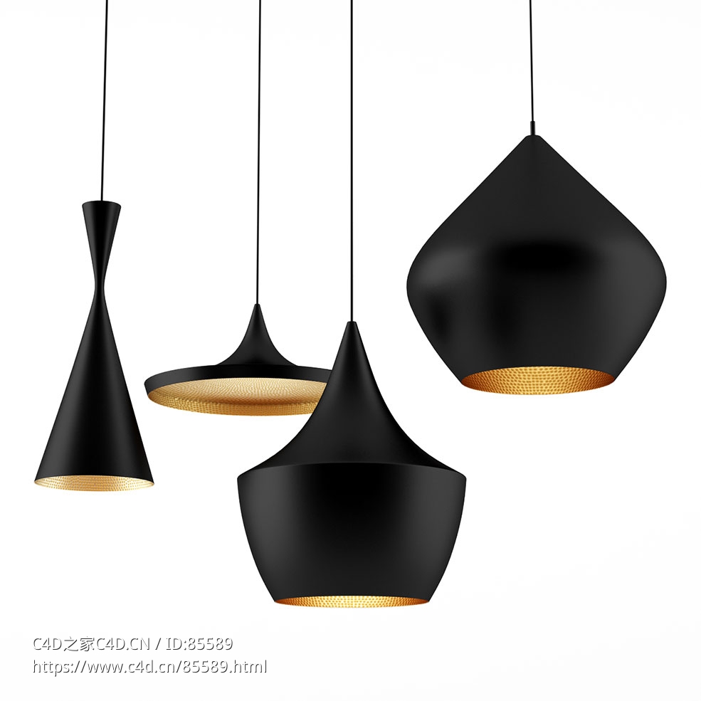 Tom Dixon节拍吊灯系列3D模型素材下载Beat Lights by Tom Dixon - C4D之家 - 0415.jpg