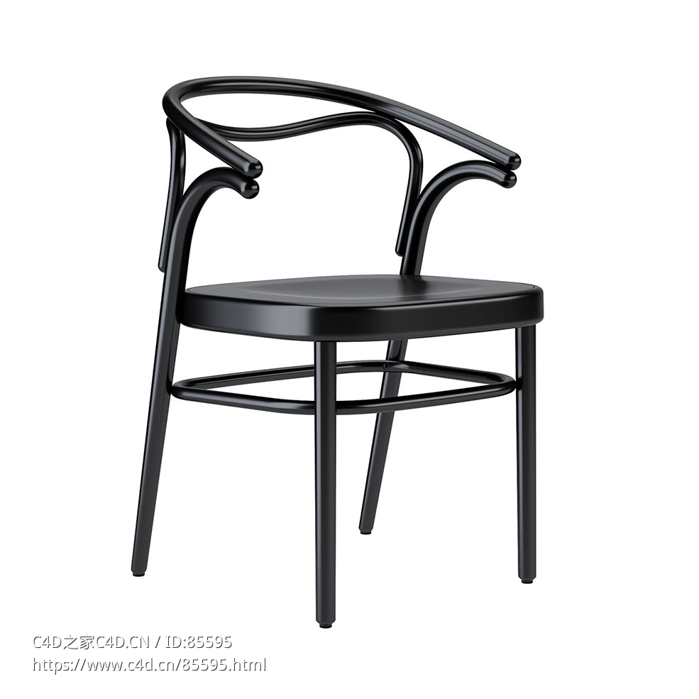 Wiener GTV设计博利耶扶手椅（浅灰）3D模型素材下载Beaulieu Ptbeaulgn Armchair by W - C4D之家 - 0421.jpg