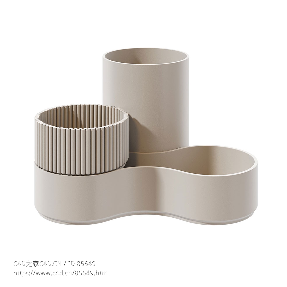Bene桌面收纳系统3D模型素材下载Bfriends Desk Pots Storage System by Bene - C4D之家 - 0475.jpg
