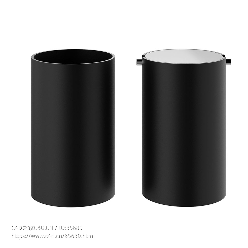 德科沃特黑石系列废纸篓浴室垃圾桶3D模型素材下载Black Stone Waste Bin by Decor Wal - C4D之家 - 0506.jpg