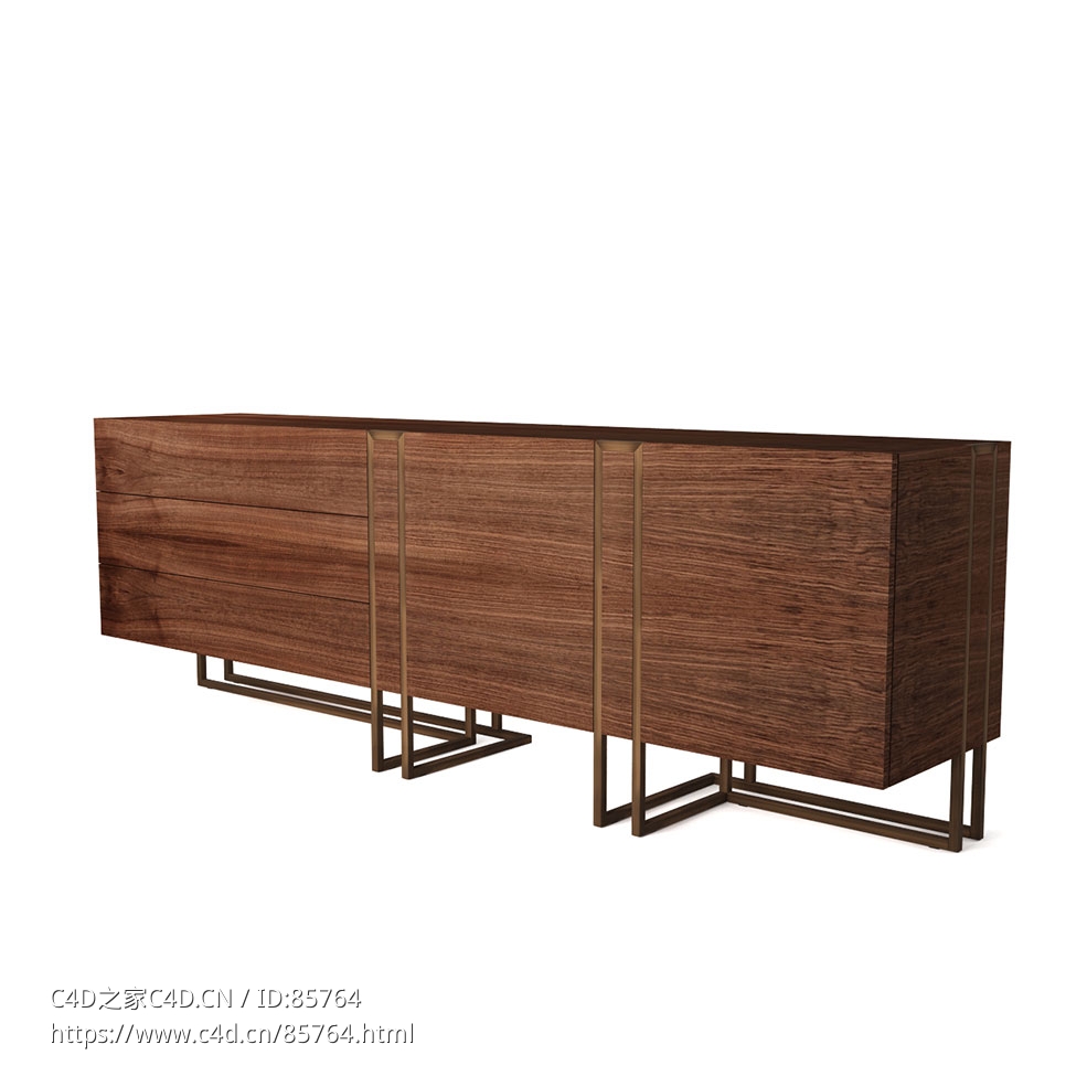 艾美莫比利笼型边柜储物柜3D模型素材下载Cage Sideboard by Emmemobili - C4D之家 - 0590.jpg