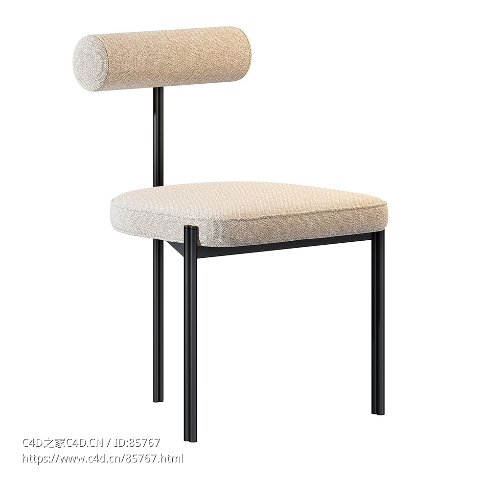 刘玖生活系列卡尤餐椅餐椅3D模型素材下载Caillou Chair by Liu Jo Living - C4D之家 - 0593.jpg