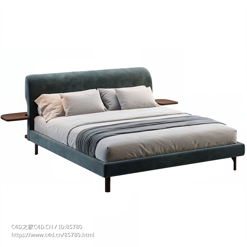 特威尔斯运河大床3D模型素材下载Canalgrande Bed by Twils - C4D之家 - 0606.jpg
