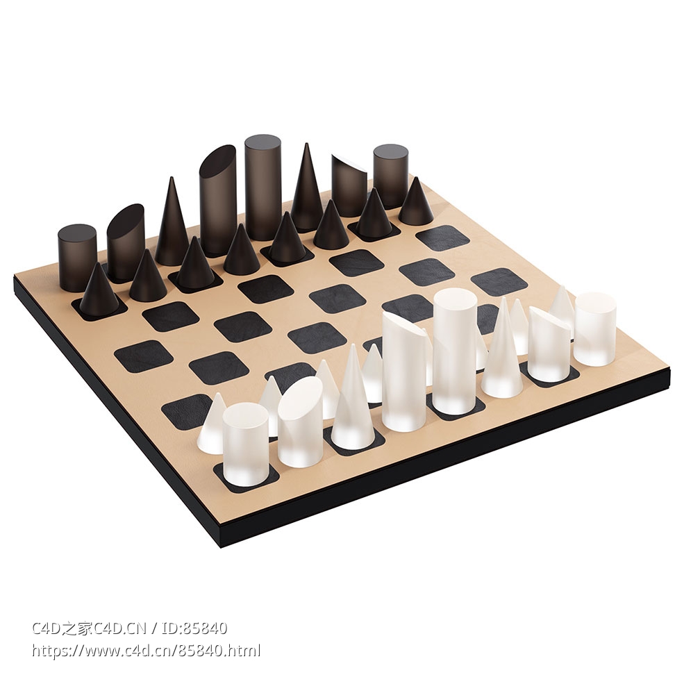 ADJ风格国际象棋套装3D模型素材下载Chess Board Game by ADJ Style - C4D之家 - 0666.jpg