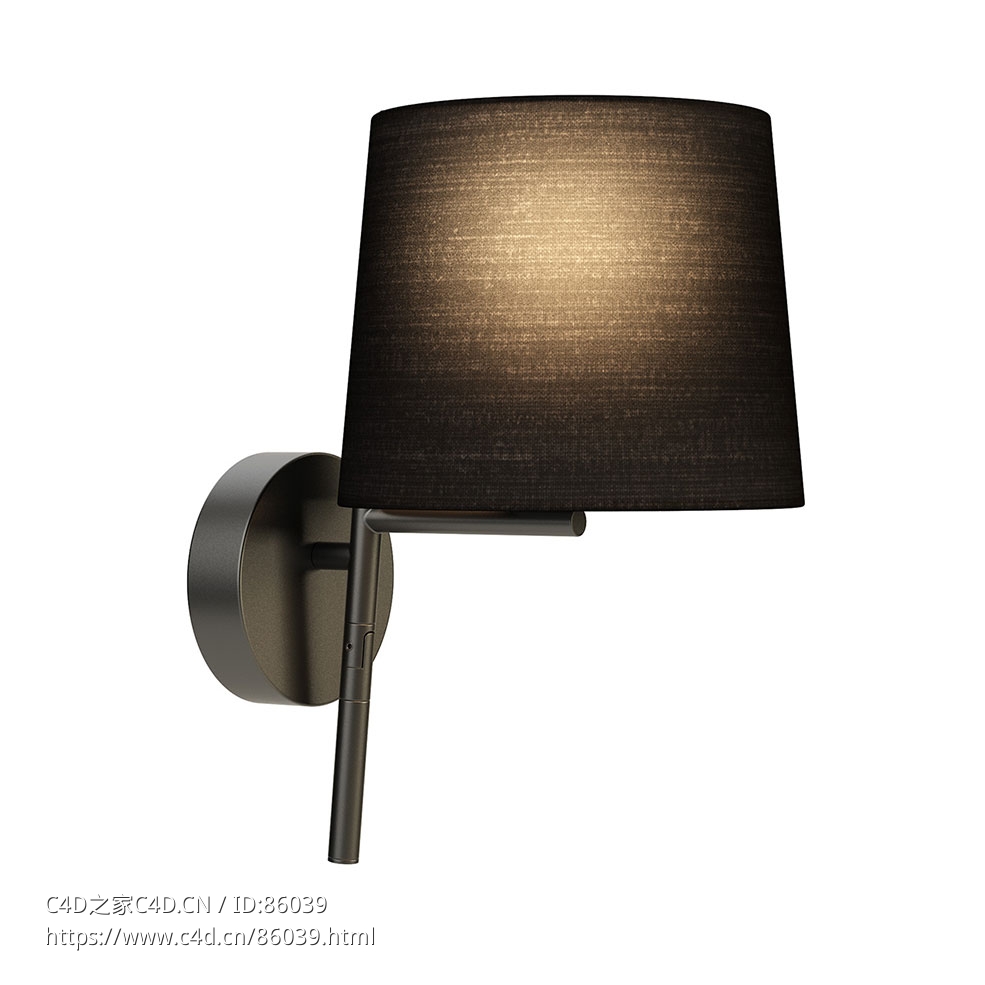 Leds C4可调节壁灯夹3D模型素材下载Clip Adjustable Wall Lamp by Leds C4 - C4D之家 - 0721.jpg