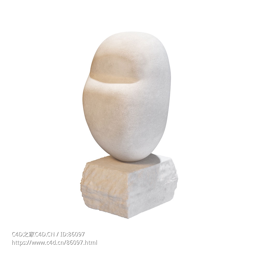 Kristina Dam Studio轮廓雕塑（小）3D模型素材下载Contour Sculpture S by Kristina D - C4D之家 - 0779.jpg