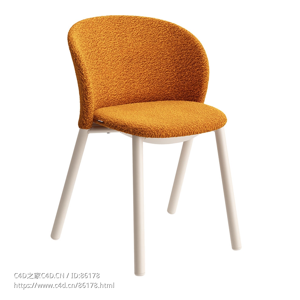 雏菊餐椅 (餐椅)3D模型素材下载Daisy Dining Chair by Zanotta - C4D之家 - 0860.jpg