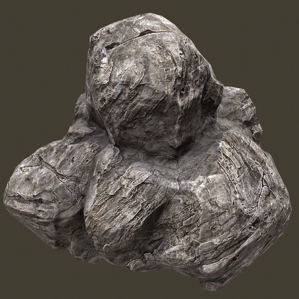 石头块C4D模型 Rock 3d model - C4D之家 - rock-9-3d-model-low-poly-blend.jpg