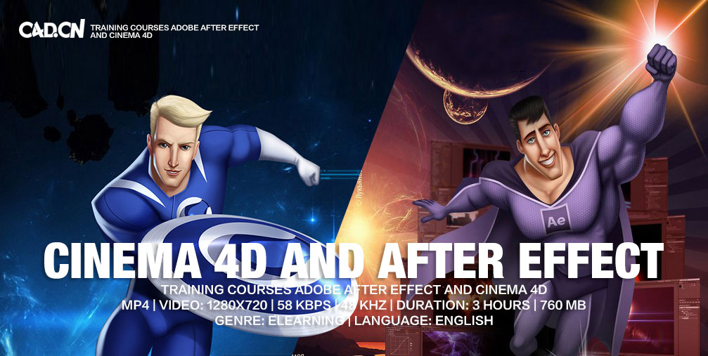 C4D+AE培训教程 Training courses Adobe After Effect and Cinema 4D - C4D之家 - C4D AE.jpg