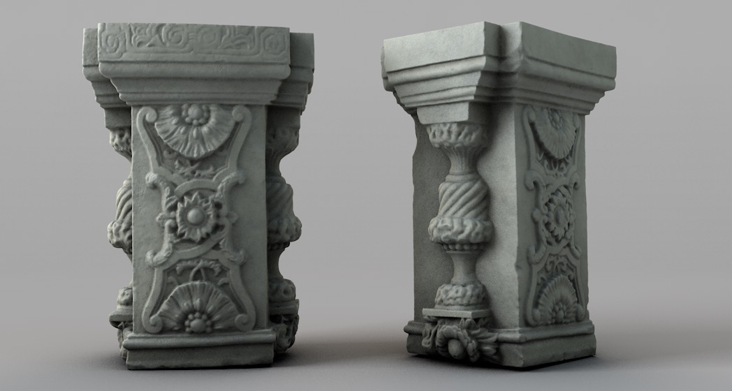 雕花石柱 浮雕石柱 破损的雕花柱头C4D模型 Column 3d model - C4D之家 - 屏幕快照 2017-11-30 22.19.04.jpg