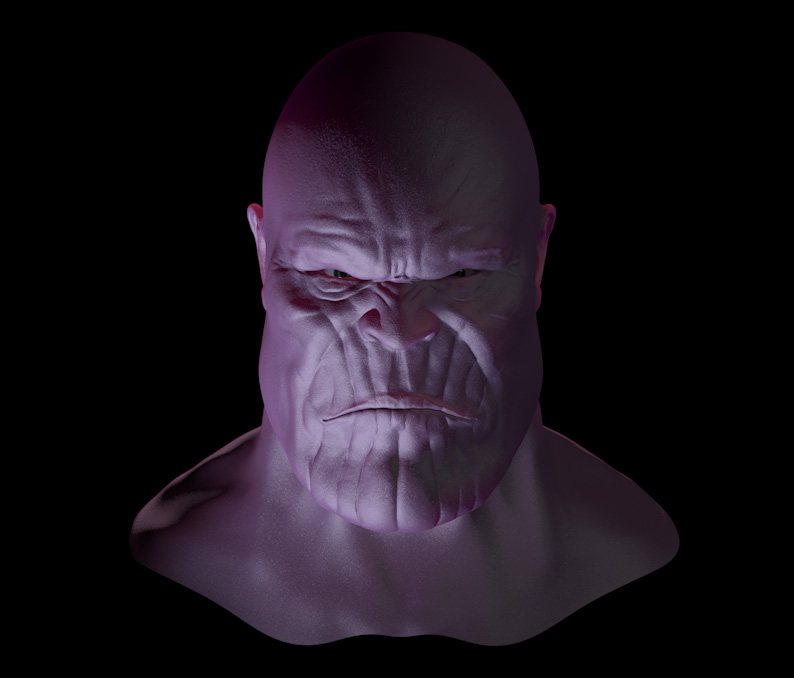 C4D怪兽人物头部建模雕刻教程（含工程文件）Thanos sculpting tutorial - C4D之家 - ta1.jpg