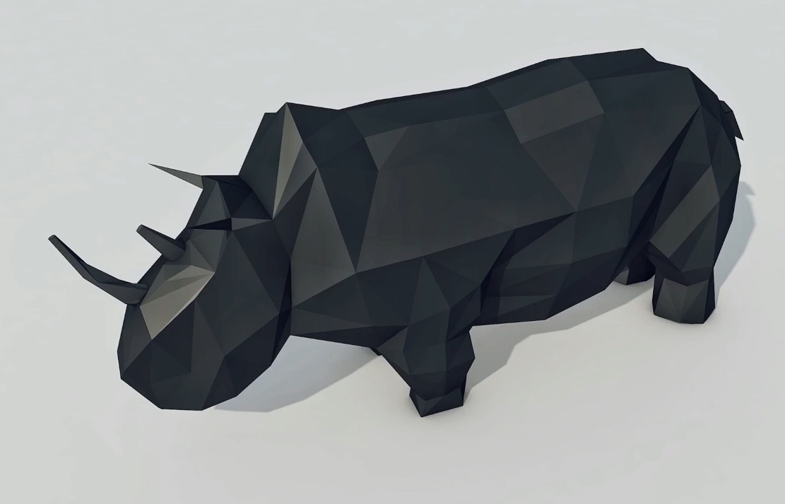 C4D低面多边形犀牛建模教程 Simple Low Poly Rhinoceros Modeling Cinema 4D Tutorial - C4D之家 - 屏幕快照 2018-07-10 23.52.45.jpg