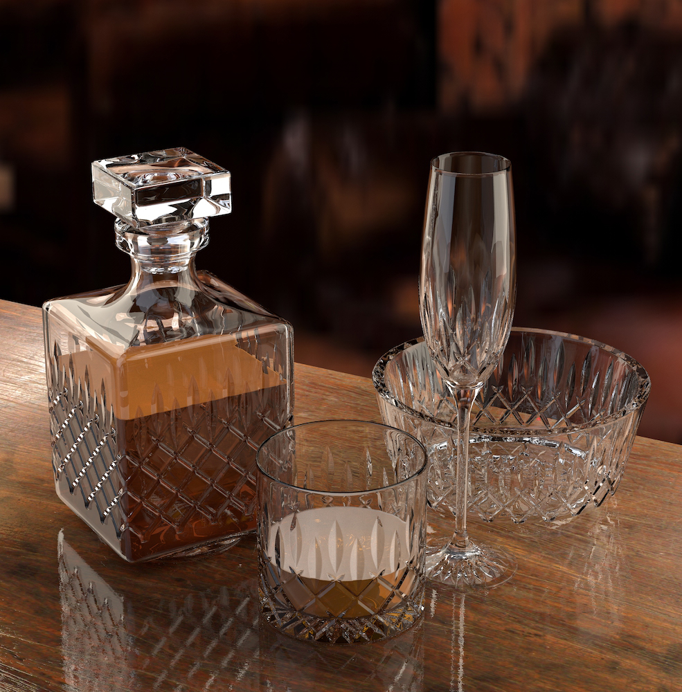 C4D威士忌 玻璃器皿模型 CRYSTAL WHISKEY SET - C4D之家 - C4D.jpg