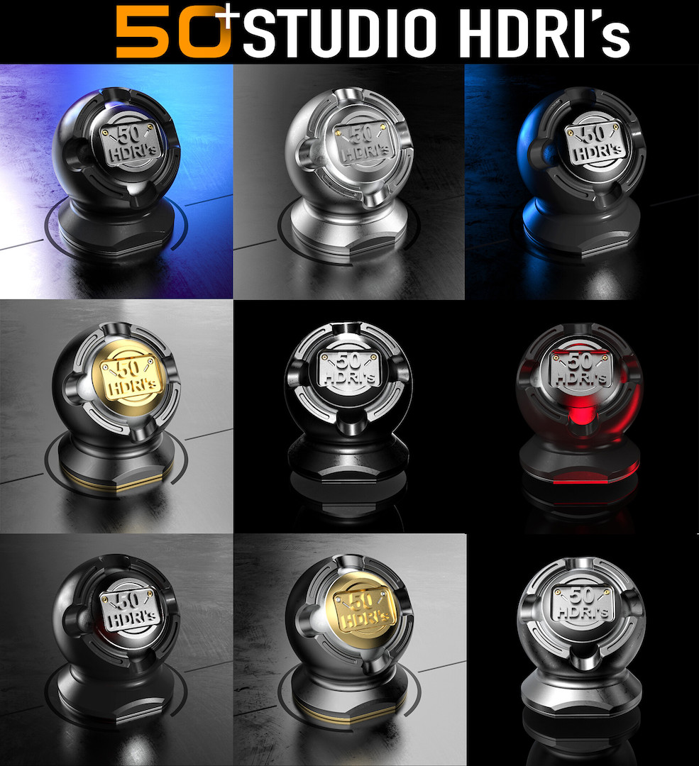 50个HDRI高动态贴图素材 Gumroad – 50+ High Quality Studio HDRI Pack - C4D之家 - alex-senechal-9-previews.jpg