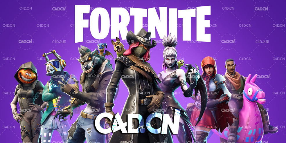 68套C4D射击游戏《堡垒之夜(Fortnite)》游戏模型合集 - C4D之家 - fortnite-main.jpg