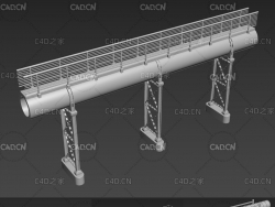 15根工业管道 水管C4D模型 Industrial Pipes - 15 pieces