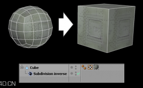 C4D逆向细分插件：Python : Subdivision inverse（原版+汉化版）