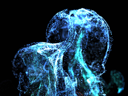 粒子紫外线发射数据映射x-particles 09 uv-emission datamapping