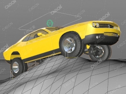 道奇汽车绑定xpresso工程C4D预设CINEMA 4D xpresso car rig