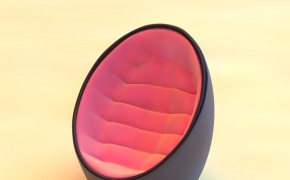 时尚休闲蛋椅C4D模型 egg chair